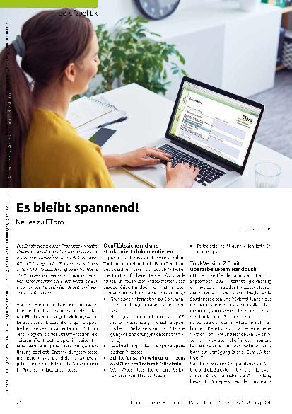 Vorschauseite 1: Es bleibt spannend! Neues zu ETpro