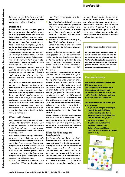 Vorschauseite 2: Es bleibt spannend! Neues zu ETpro
