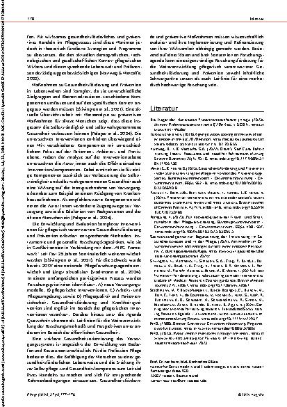 Vorschauseite 2: Gesundheitsförderung und Prävention in der Pflege: selbstverständlich, oder?