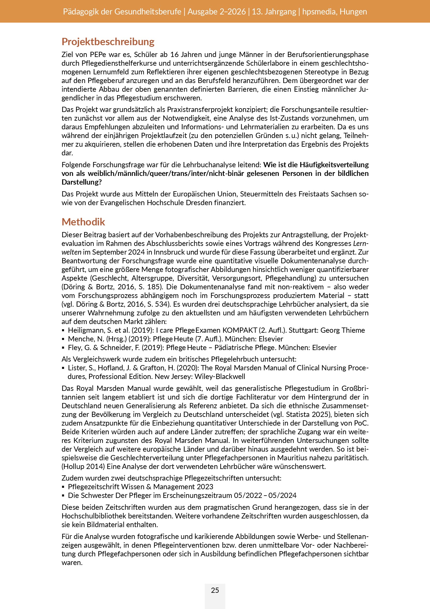Vorschauseite 3: Ein Bild von einem Mann. Die bildliche Darstellung der Geschlechter in Pflegelehrbüchern