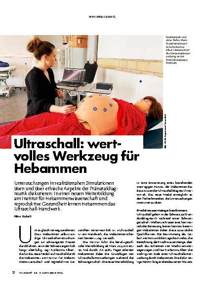 Vorschauseite 1: Ultraschall: wertvolles Werkzeug für Hebammen