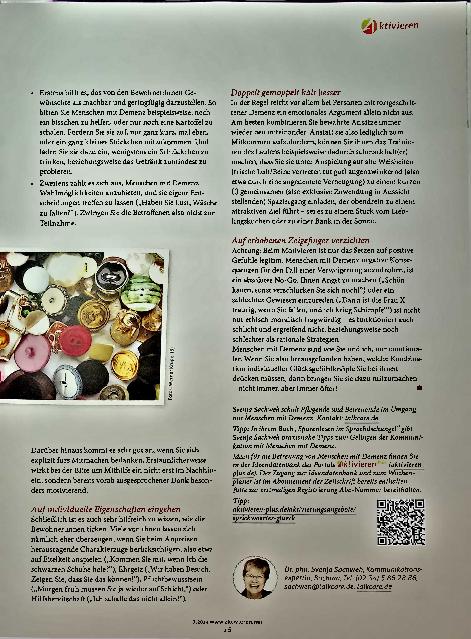 Vorschauseite 4: Die Kunst, Menschen mit Demenz zu motivieren
