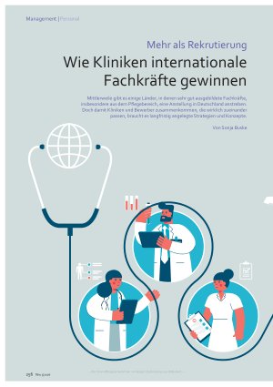 Vorschauseite 1: Mehr als Rekrutierung Wie Kliniken internationale Fachkräfte gewinnen