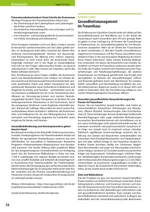 Vorschauseite 1: Gesundheitsmanagement im Frauenhaus