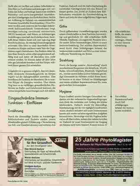 Vorschauseite 2: Zähne und Körper aus naturheilkundlicher Sicht - Teil 4 Auswirkungen des Zusammenspiels von Immunsystem und Keimen im Rahmen der Zahngesundheit