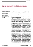 Vorschauseite 1: Management im Krisenmodus