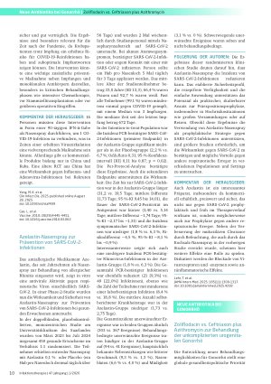 Vorschauseite 1: Zoliflodacin vs. Ceftriaxon plus Azithromycin zur Behandlung der unkomplizierten urogenitalen Gonorrhö