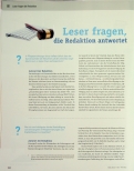 Vorschauseite 1: Leser fragen, die Redaktion antwortet.