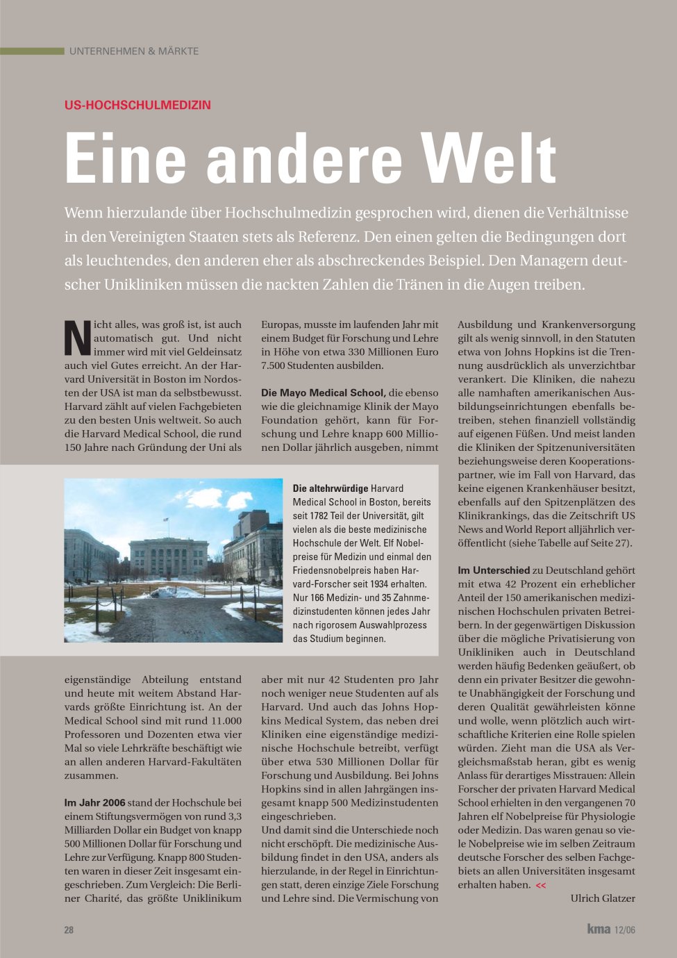 Vorschauseite 1: Eine andere Welt