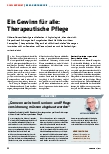 Vorschauseite 1: Ein Gewinn für alle: Therapeutische Pflege
