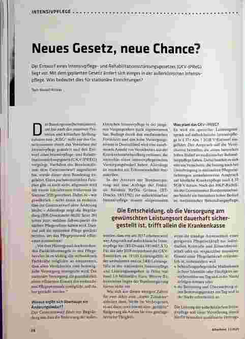 Vorschauseite 1: Neues Gesetz, neue Chance?