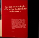Vorschauseite 1: Aus der Neonatologie: "Wir wollen Bestehendes verbessern."