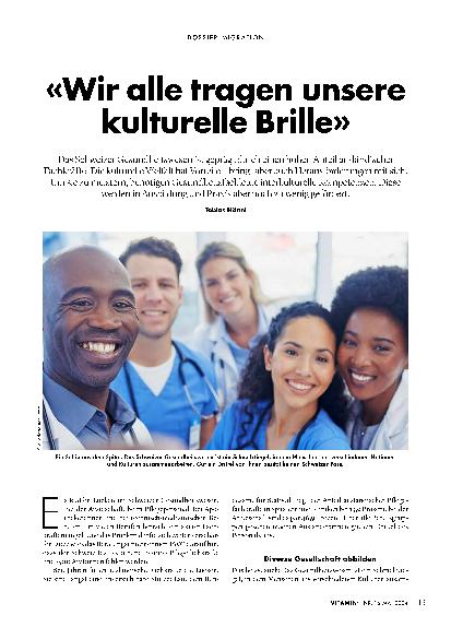 Vorschauseite 1: "Wir alle tragen unsere kulturelle Brille."