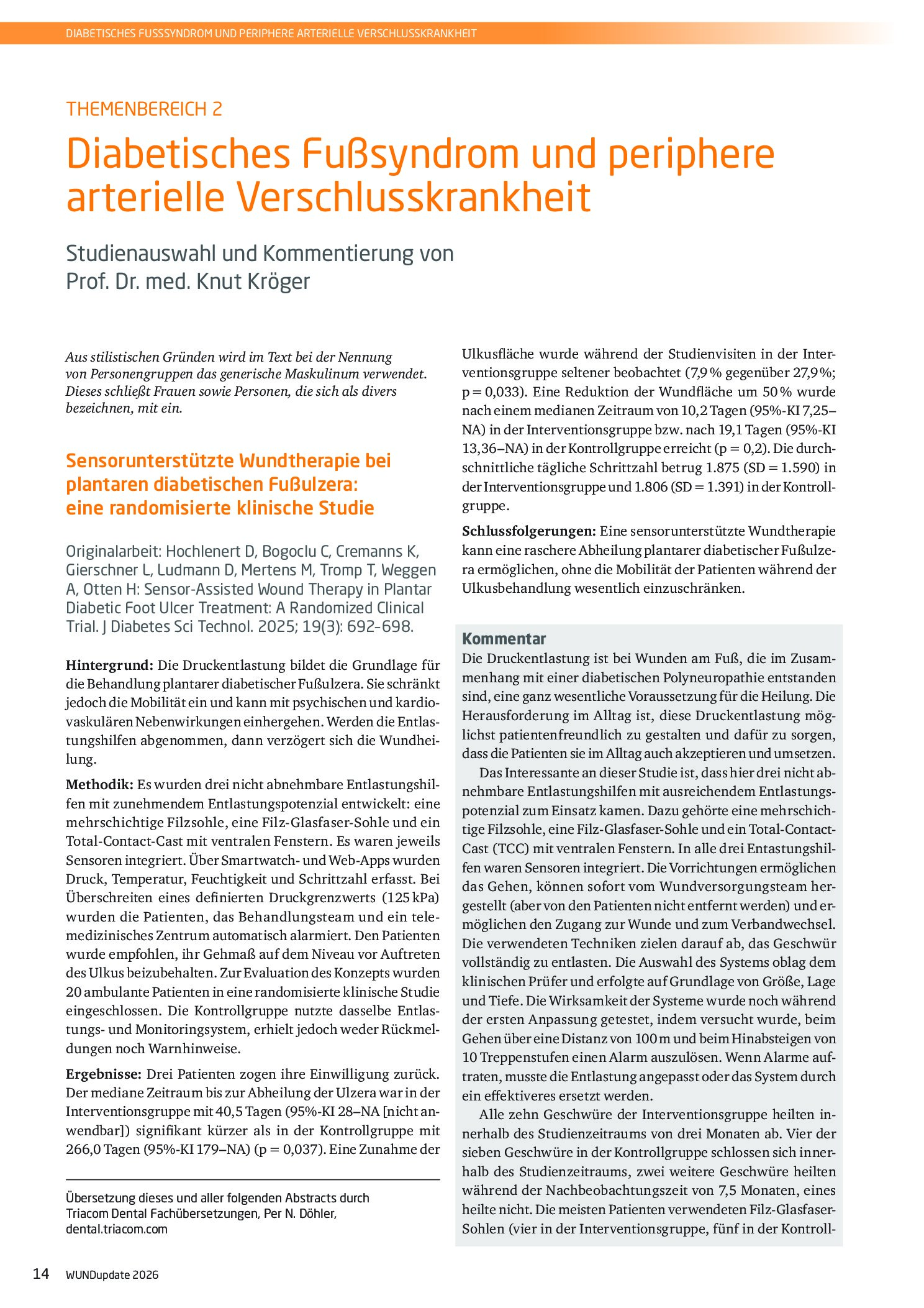 Vorschauseite 1: Diabetisches Fußsyndrom und periphere arterielle Verschlusskrankheit