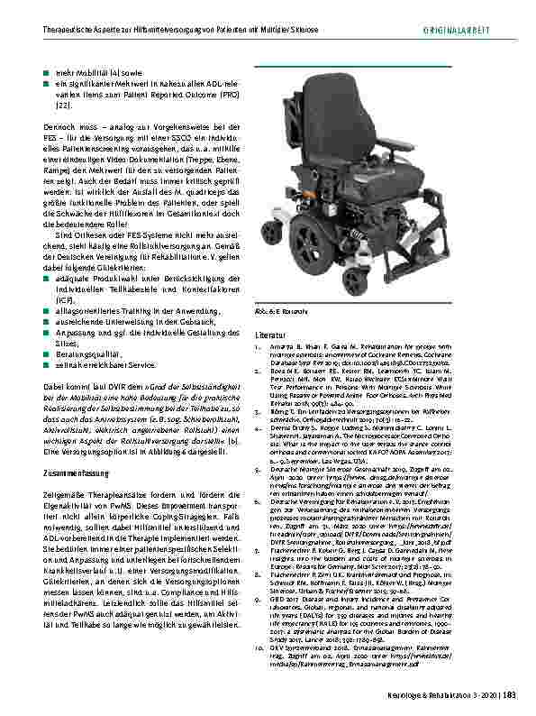 Vorschauseite 5: Therapeutische Aspekte zur Hilfsmittelversorgung von Patienten mit Multipler Sklerose
