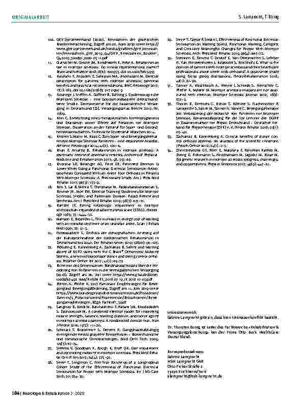 Vorschauseite 6: Therapeutische Aspekte zur Hilfsmittelversorgung von Patienten mit Multipler Sklerose