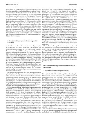 Vorschauseite 5: Unterbringung in der Sicherungsverwahrung; Berücksichtigungsfähigkeit im Rahmen der Strafzumessung