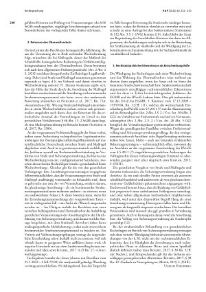 Vorschauseite 6: Unterbringung in der Sicherungsverwahrung; Berücksichtigungsfähigkeit im Rahmen der Strafzumessung
