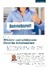 Vorschauseite 1: Betriebsräte: Wächter und schützende Hand im Arbeitsschutz