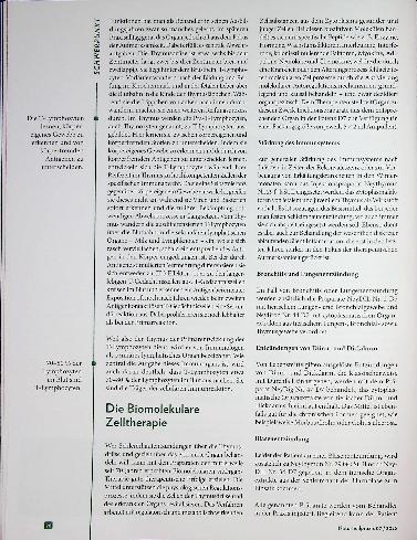 Vorschauseite 2: Schleimhäute unter Beschuss Thymusaktivierung durch biomolekulare Zelltherapie