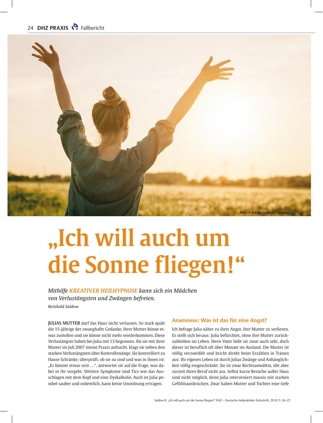 Vorschauseite 1: „Ich will auch um die Sonne fliegen! “