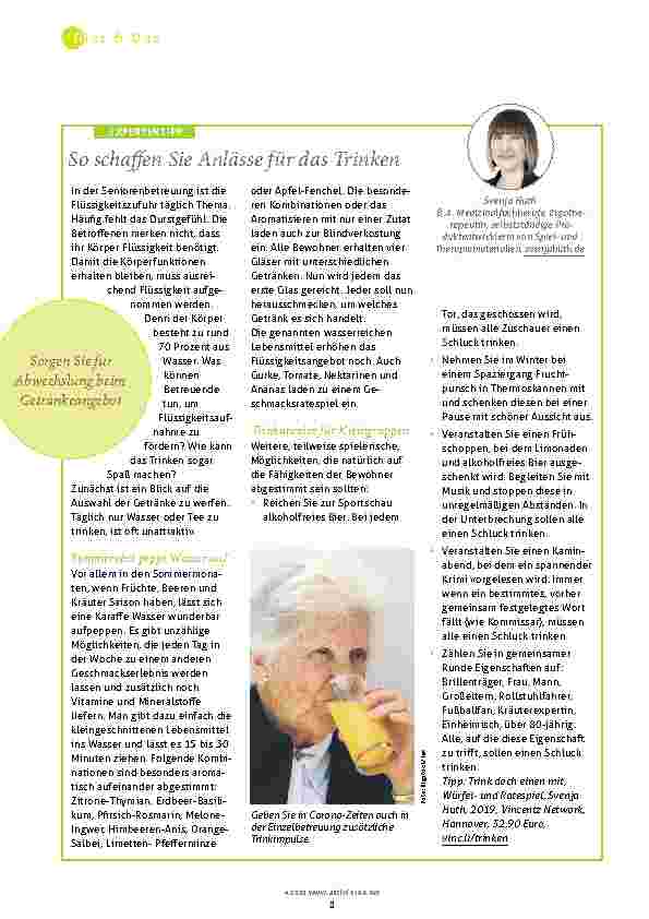 Vorschauseite 1: So schaffen Sie Anlässe für das Trinken.