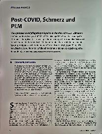 Vorschauseite 1: Post-COVID, Schmerz und PEM
