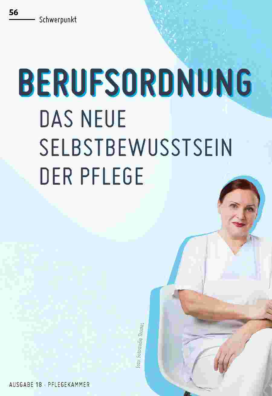 Vorschauseite 1: BERUFSORDNUNG: DAS NEUE SELBSTBEWUSSTSEIN