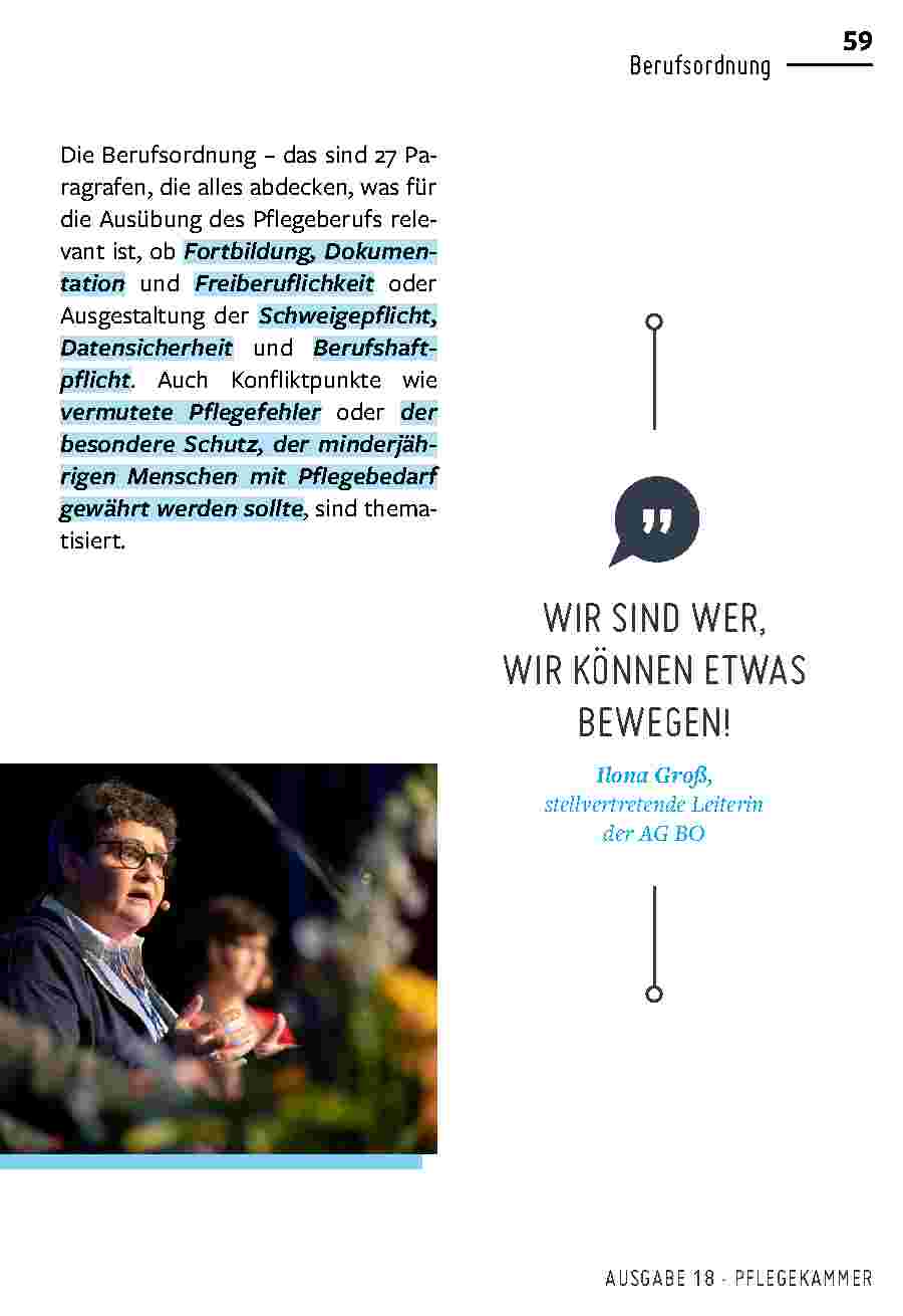 Vorschauseite 4: BERUFSORDNUNG: DAS NEUE SELBSTBEWUSSTSEIN