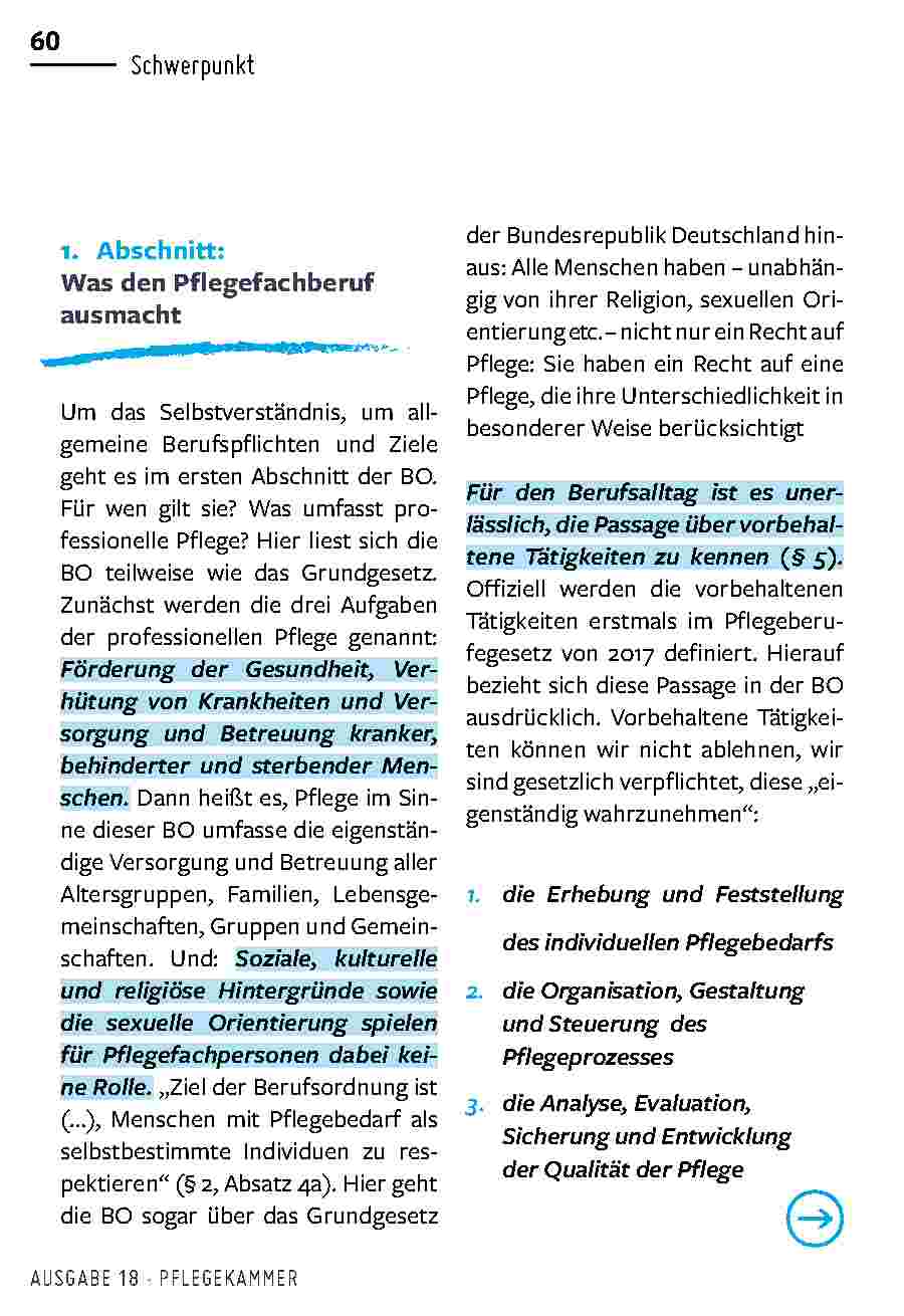 Vorschauseite 5: BERUFSORDNUNG: DAS NEUE SELBSTBEWUSSTSEIN