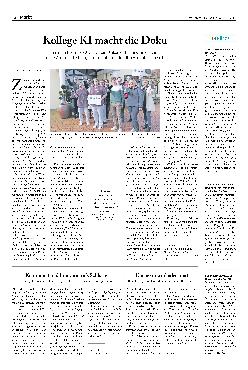 Vorschauseite 1: Kollege KI macht die Doku.