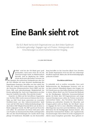 Vorschauseite 2: Eine Bank sieht rot