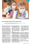 Vorschauseite 1: Die richtige Maske zum Schulstart