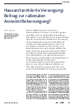 Vorschauseite 1: Hausarztzentrierte Versorgung: Beitrag zur rationalen Arzneimittelversorgung?