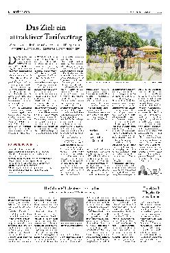 Vorschauseite 1: Das Ziel: ein attraktiver Tarifvertrag