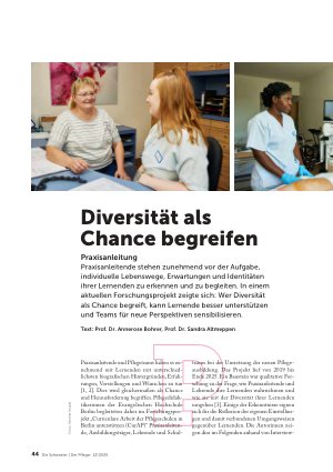 Vorschauseite 1: Diversität als Chance begreifen