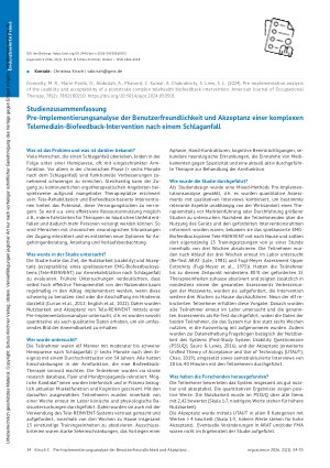 Vorschauseite 1: Studienzusammenfassung