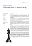 Vorschauseite 2: Vorstandsvorlage: Selbstverständlich nachhaltig
