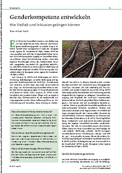 Vorschauseite 1: Genderkompetenz entwickeln: Wie Vielfalt und Inklusion gelingen können