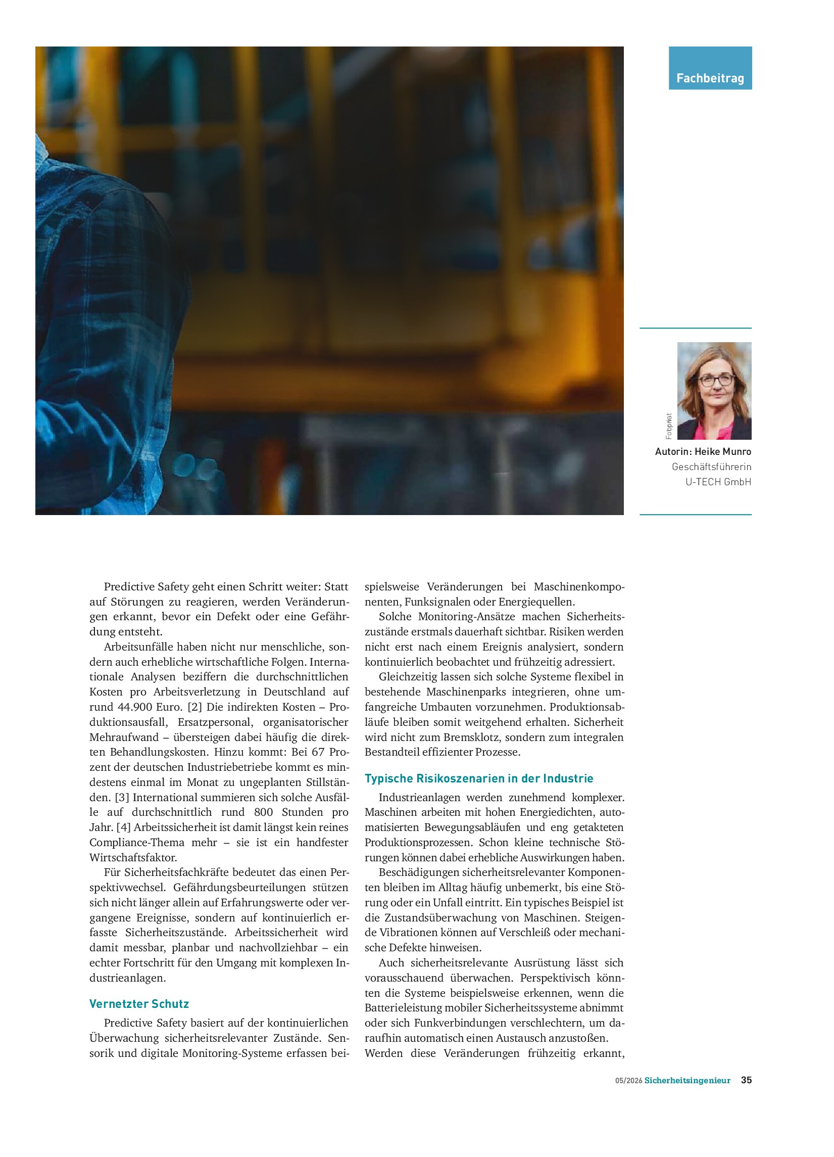 Vorschauseite 2: Predictive Safety. Vorausschauend sicher
