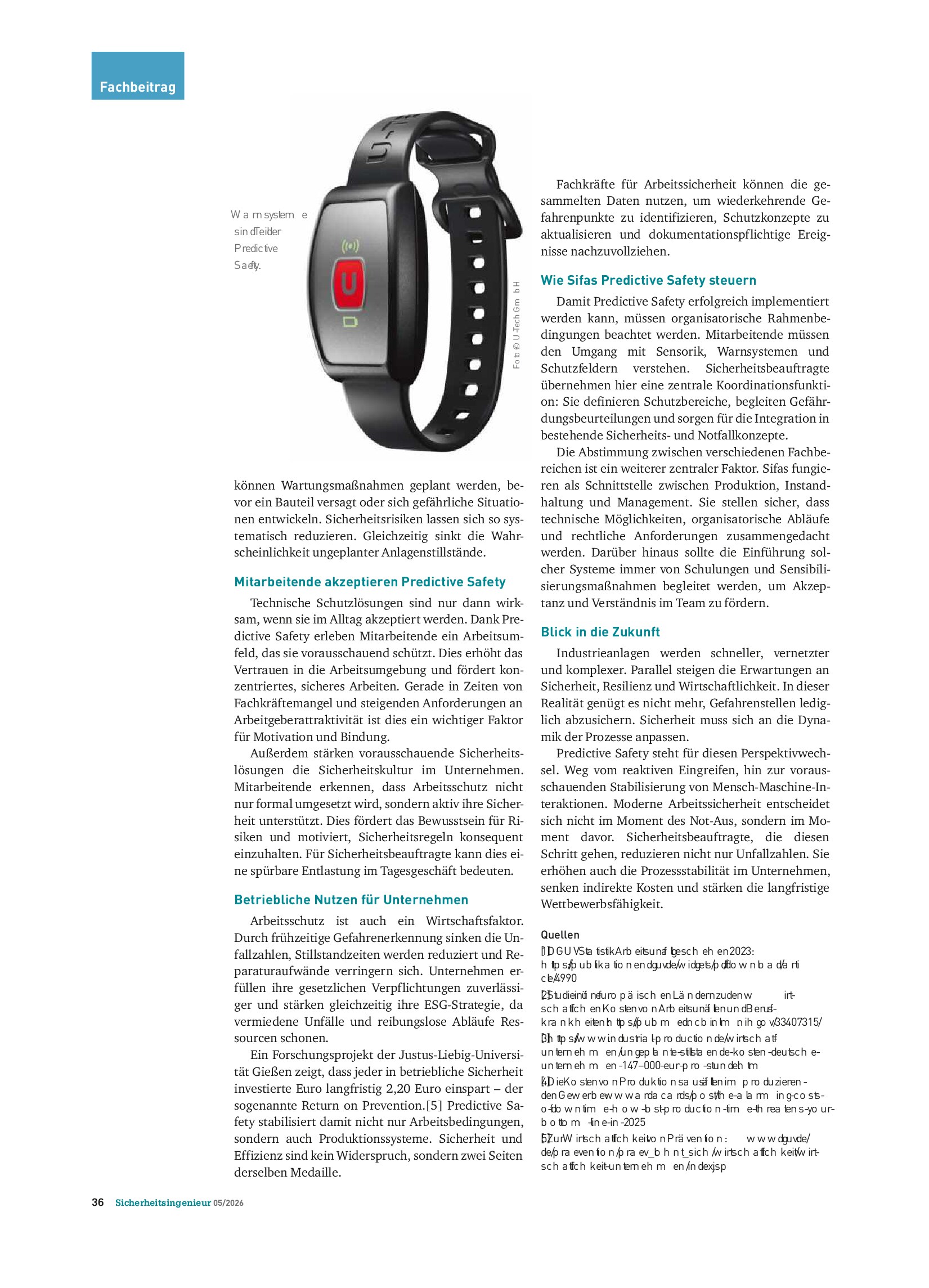 Vorschauseite 3: Predictive Safety. Vorausschauend sicher