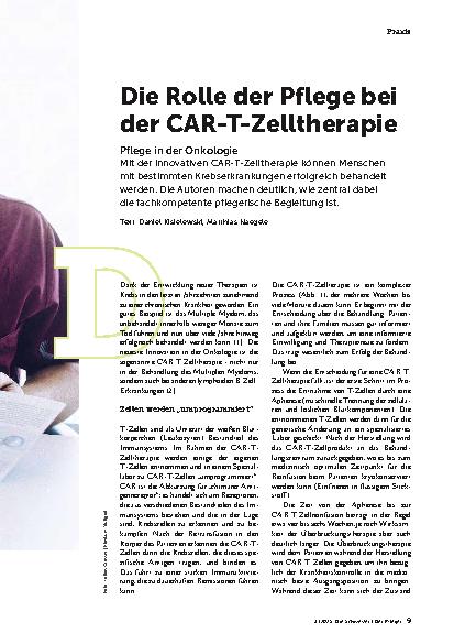 Vorschauseite 2: Die Rolle der Pflege bei der CAR-T-Zelltherapie