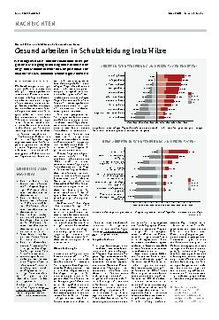 Vorschauseite 1: Gesund arbeiten in Schutzkleidung trotz Hitze