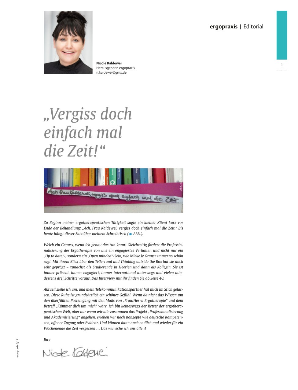 Vorschauseite 1: ?Vergiss doch einfach mal die Zeit!?