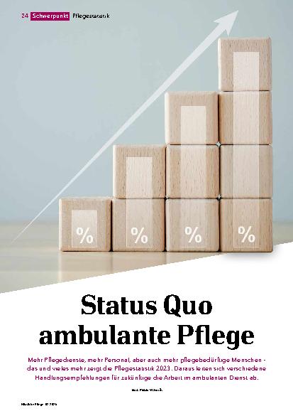 Vorschauseite 1: Status Quo ambulante Pflege