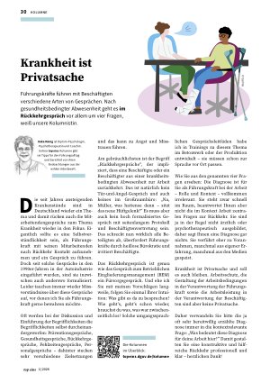 Vorschauseite 1: Krankheit ist Privatsache