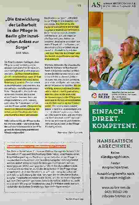 Vorschauseite 2: „Die Eindämmung der Leiharbeit ist ein Baustein von mehreren."