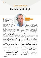 Vorschauseite 1: Die falsche Strategie