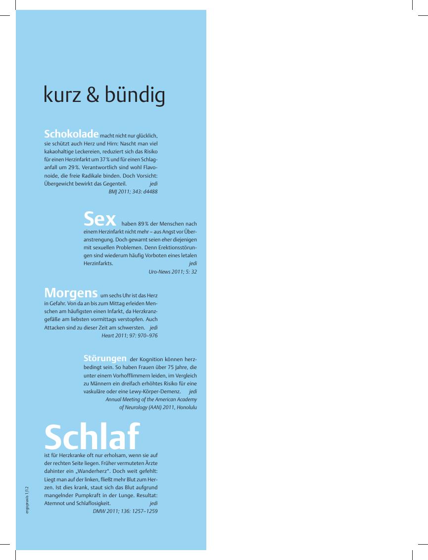 Vorschauseite 1: kurz & bündig