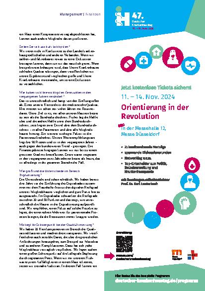 Vorschauseite 2: Bilanzgespräch „Jetzt die Zeit nutzen!“